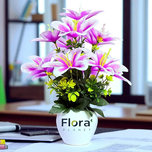 Purple_Artificial_Lily_Flower_Pot_With_12_Blooming_Stems_8_Colour_Variants_Decorative_Faux_Plant_For_Home_Office_&_Table_Decor
