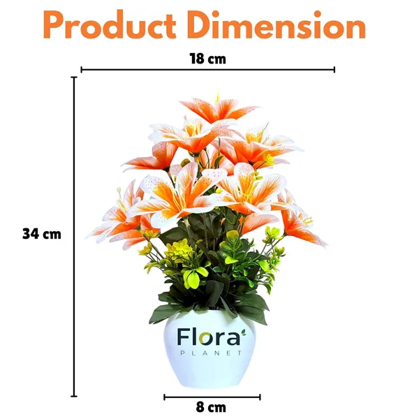 Pink_Artificial_Lily_Flower_Pot_With_12_Blooming_Stems_8_Colour_Variants_Decorative_Faux_Plant_For_Home_Office_&_Table_Decor