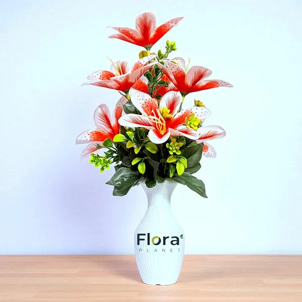 Red_Artificial_Lily_Flower_Pot_With_7_Blooming_Flowers_&_Green_Leaves_8_Colour_Options_Home_Decor_Living_Room_Office_Table_Gift_Item