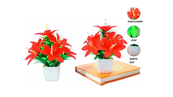 Multicolour_Afq_Artificial_Moon_Flowers_For_Home/Office/Table/Bathroom/Greenery_Room/Computer_Table/Study_Room/_Decoration_Artificial_Plant_Flowers_&_Pot_With_(2_Piece)