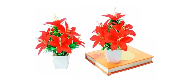 Multicolour_Afq_Artificial_Moon_Flowers_For_Home/Office/Table/Bathroom/Greenery_Room/Computer_Table/Study_Room/_Decoration_Artificial_Plant_Flowers_&_Pot_With_(2_Piece)