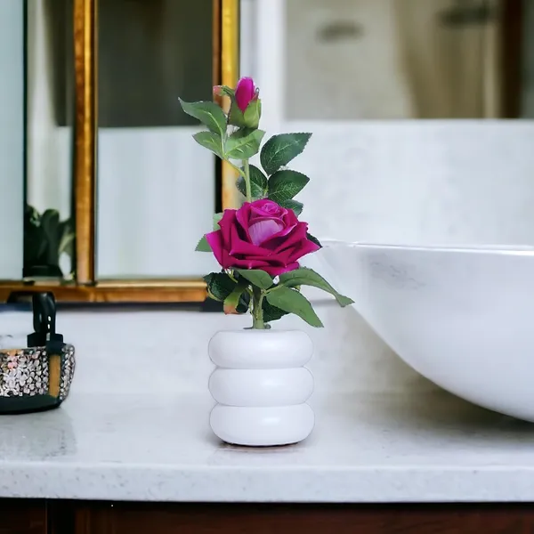Dark_Pink_Artificial_Rose_Flower_In_A_Stylish_Flower_Pot_Perfect_For_Home_Decor_Living_Room_Elegance_And_Decorative_Items_For_Home_A_Attractive_Home_Decor_Items