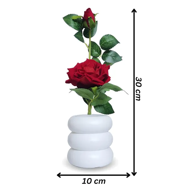 Dark_Pink_Artificial_Rose_Flower_In_A_Stylish_Flower_Pot_Perfect_For_Home_Decor_Living_Room_Elegance_And_Decorative_Items_For_Home_A_Attractive_Home_Decor_Items