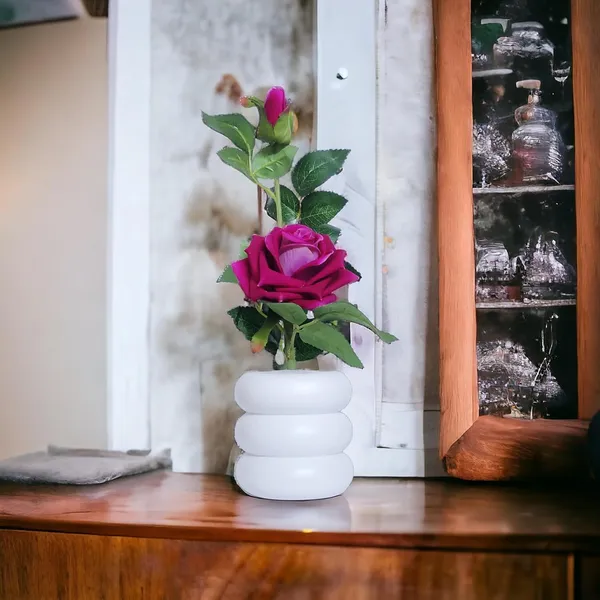 Dark_Pink_Artificial_Rose_Flower_In_A_Stylish_Flower_Pot_Perfect_For_Home_Decor_Living_Room_Elegance_And_Decorative_Items_For_Home_A_Attractive_Home_Decor_Items