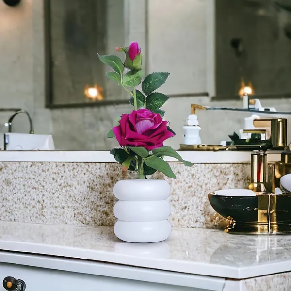 Dark_Pink_Artificial_Rose_Flower_In_A_Stylish_Flower_Pot_Perfect_For_Home_Decor_Living_Room_Elegance_And_Decorative_Items_For_Home_A_Attractive_Home_Decor_Items