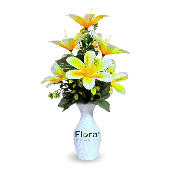 Yellow_Artificial_Lily_Flower_Pot_With_7_Blooming_Flowers_&_Green_Leaves_8_Colour_Options_Home_Decor_Living_Room_Office_Table_Gift_Item