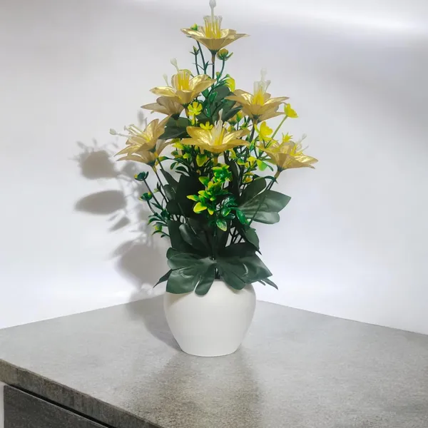 Gold_Plastic_Artificial_Plants_With_Pot_Home_Decoration_Items_For_Living_Room_30Cm_Show_Pieces_For_Home_Decor_Living_Room_Big_Artificial_Flowers_Bunch_With_Vase_(1_Round)
