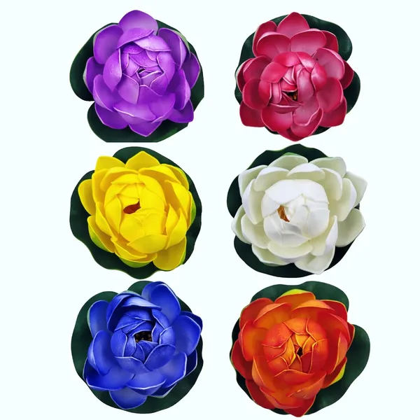 Multicolour_Artificial_Lotus_Flowers_For_Home_Decor_Set_Of_6_Mini_With_Lotus_Flowers_Realistic_Look_Durable_Material_Perfect_For_Fish_Tank_&_Pond