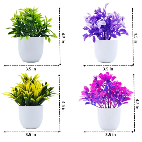 Multicolour_Artificial_Plants_For_Home_Decor_(Set_Of_4)_Mini_Pot_With_Faux_Plants_Realistic_Look_Durable_Material_Perfect_For_Office_Table_Decoration_And_Showcasing