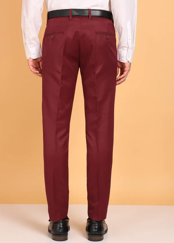 Maroon_Viscose_Rayon_Solid_Formal_Trouser_For_Men