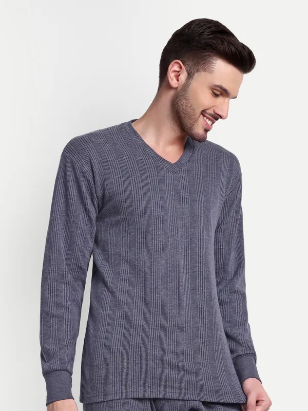Navy_Blue_V-Neck_Thermal_Top