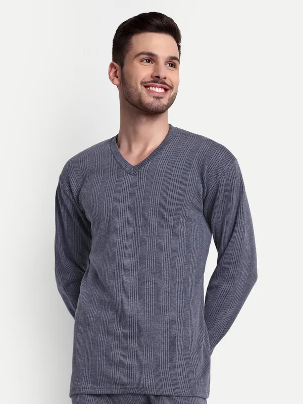 Navy_Blue_V-Neck_Thermal_Top