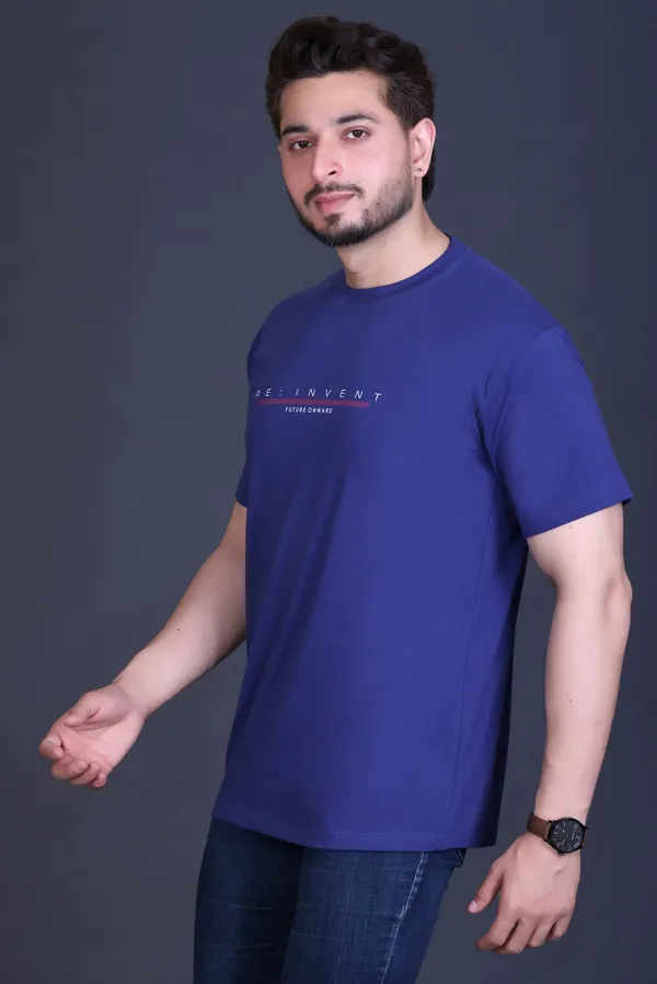Denim_Blue_Classic_Round_Neck_Printed_Tee