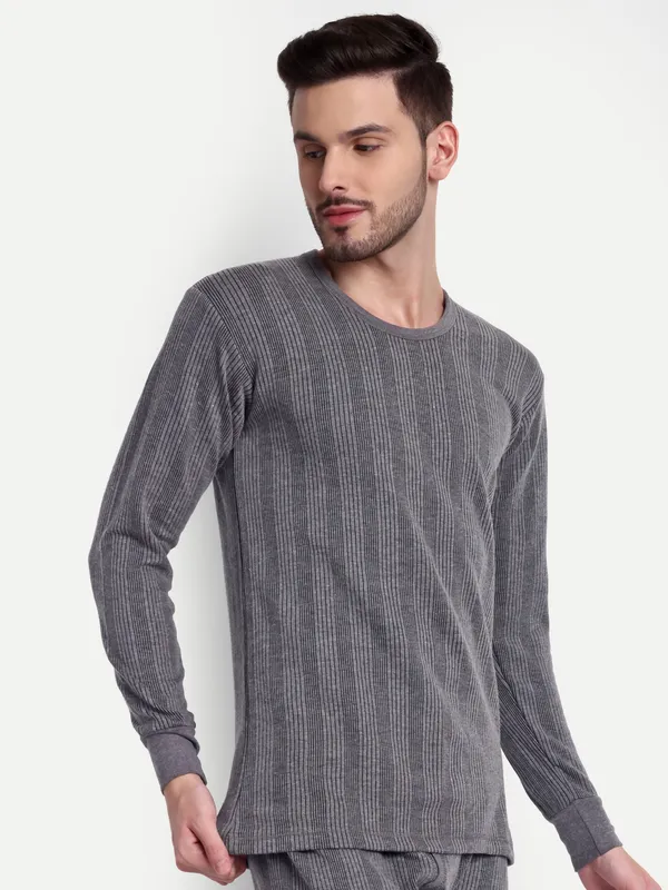 Charcoal_Round_Neck_Thermal_Top