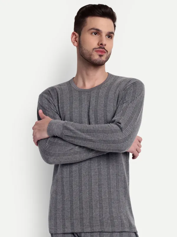Charcoal_Round_Neck_Thermal_Top