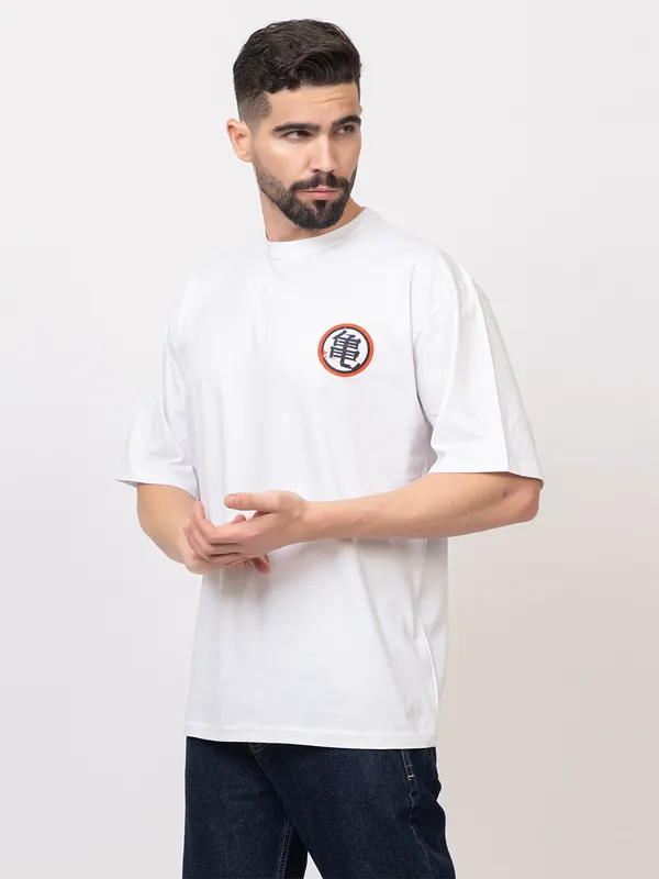 White_Dragonball_Z:_Goku_&_Shenron_T-shirt