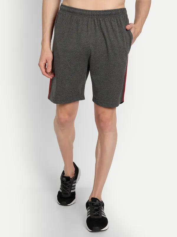 Charcoal_Cotton_Blend_Shorts