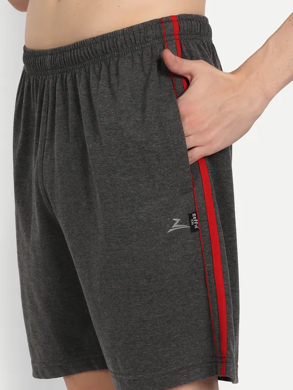 Charcoal_Cotton_Blend_Shorts