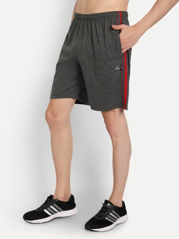 Charcoal_Cotton_Blend_Shorts