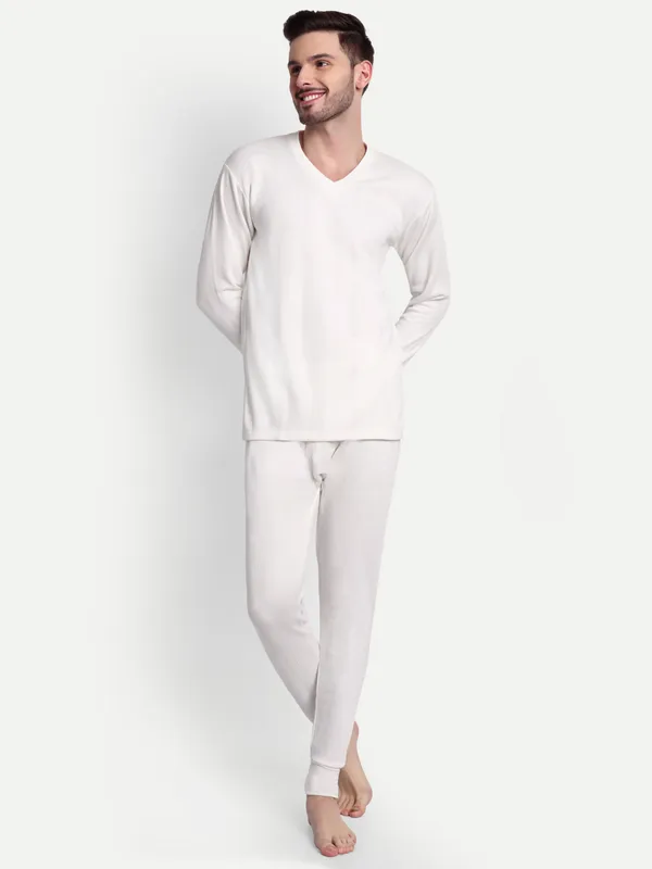 Off-White_V-Neck_Thermal_Set_(Top_&_Bottom)