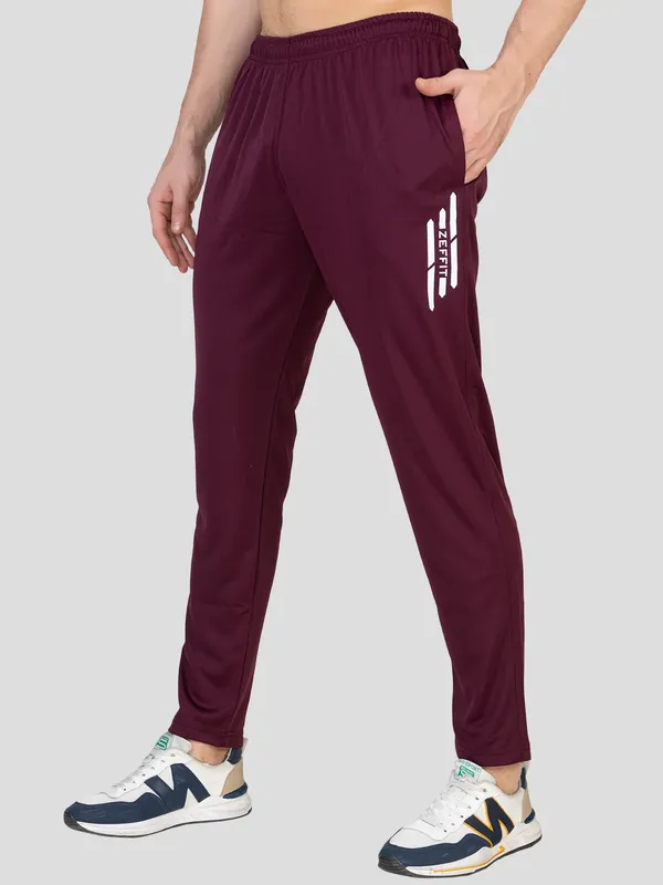 Wine_Premium_Lycra_Joggers