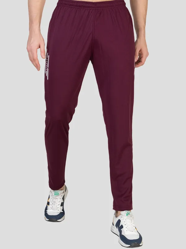 Wine_Premium_Lycra_Joggers