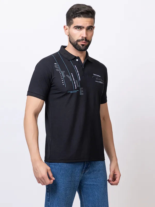Black_Classic_Fit_Printed_Polo_Shirt