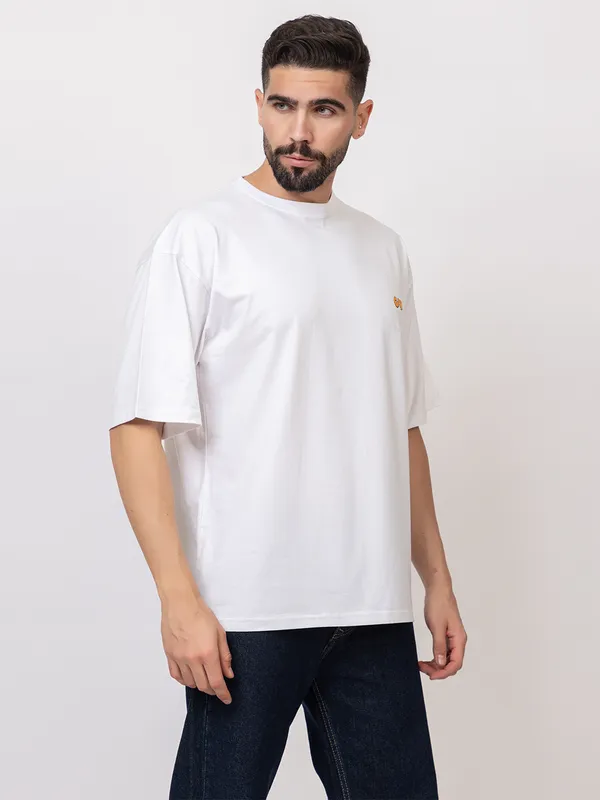 White_Garfield_Clingy_T-shirt