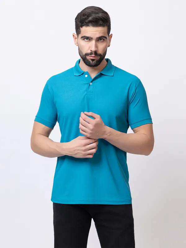 Teal_Classic_Solid_Polo_Shirt