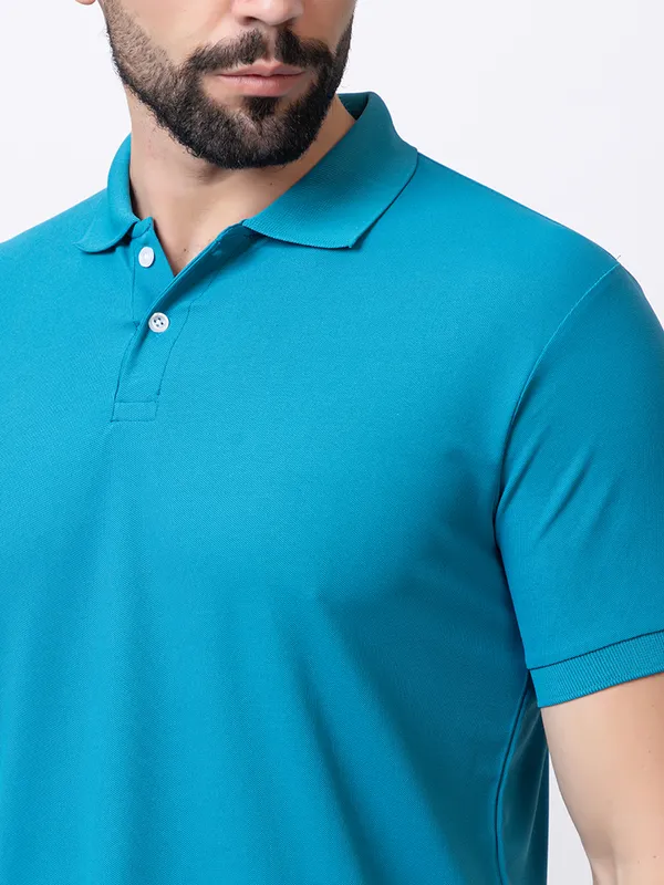Teal_Classic_Solid_Polo_Shirt