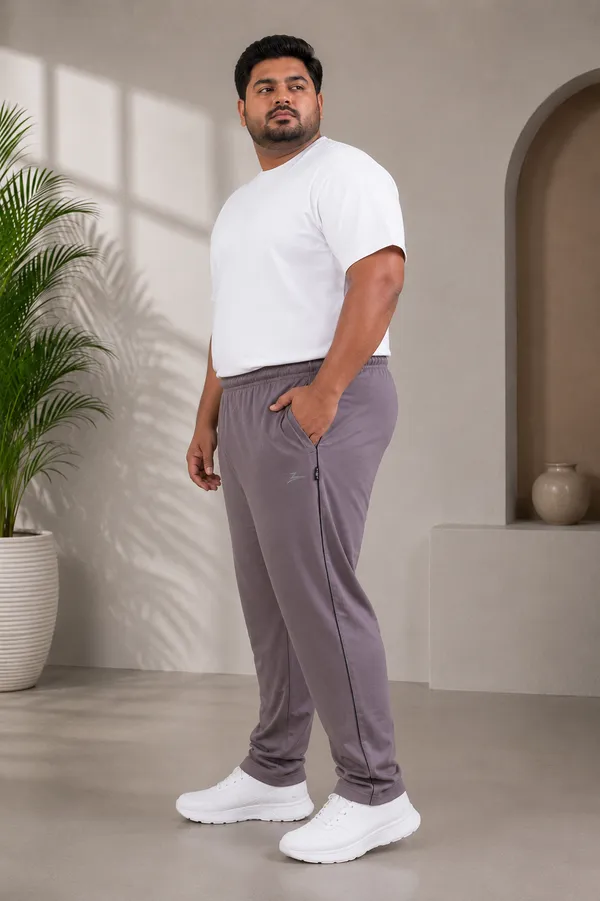 Cement_Men's_Plus_Size_Solid_Trackpants_|_Relaxed_Fit_|_Sizes_2XL-5XL