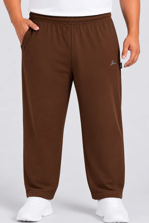 Coffee_Men's_Plus_Size_Solid_Trackpants_|_Relaxed_Fit_|_Sizes_2XL-5XL