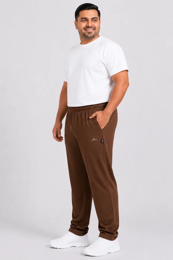 Coffee_Men's_Plus_Size_Solid_Trackpants_|_Relaxed_Fit_|_Sizes_2XL-5XL