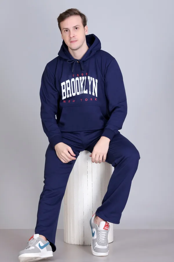 Navy_Blue_Regular_Fit_Printed_Hoodie_For_Men