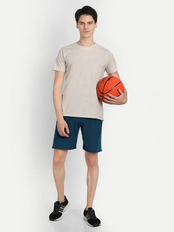 Blue_Cotton_Blend_Shorts