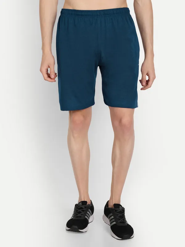 Blue_Cotton_Blend_Shorts