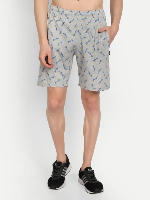 Grey_Cotton_Blend_Printed_Shorts