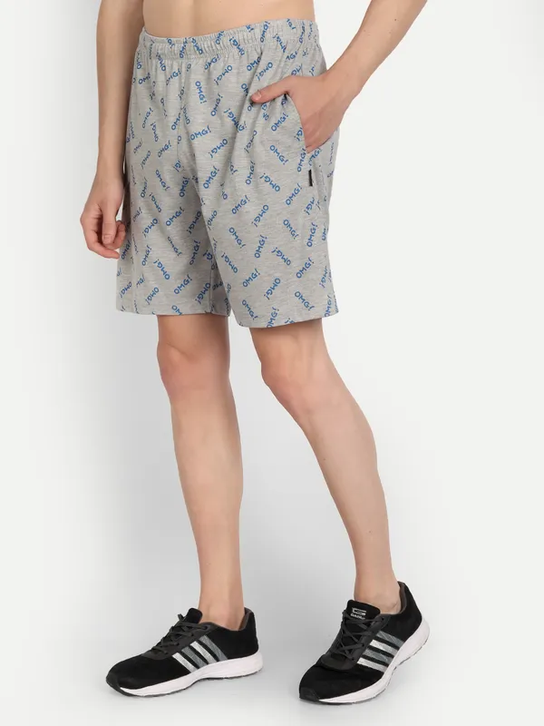 Grey_Cotton_Blend_Printed_Shorts