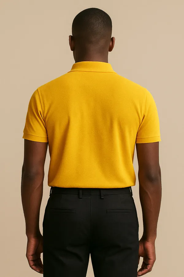 Mango_Yellow_Solid_Polo_T-Shirt