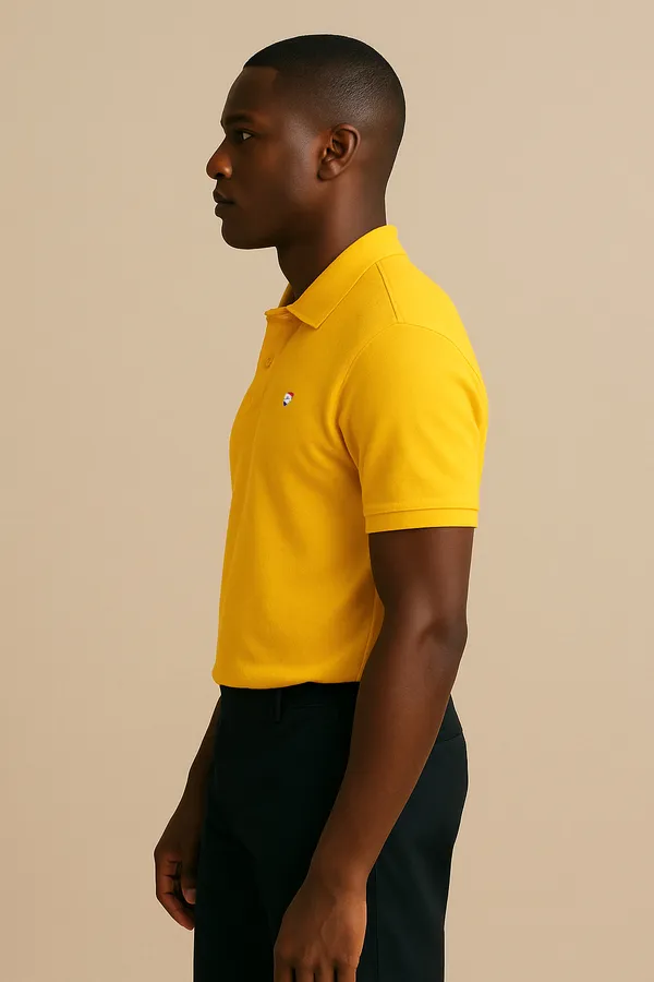 Mango_Yellow_Solid_Polo_T-Shirt