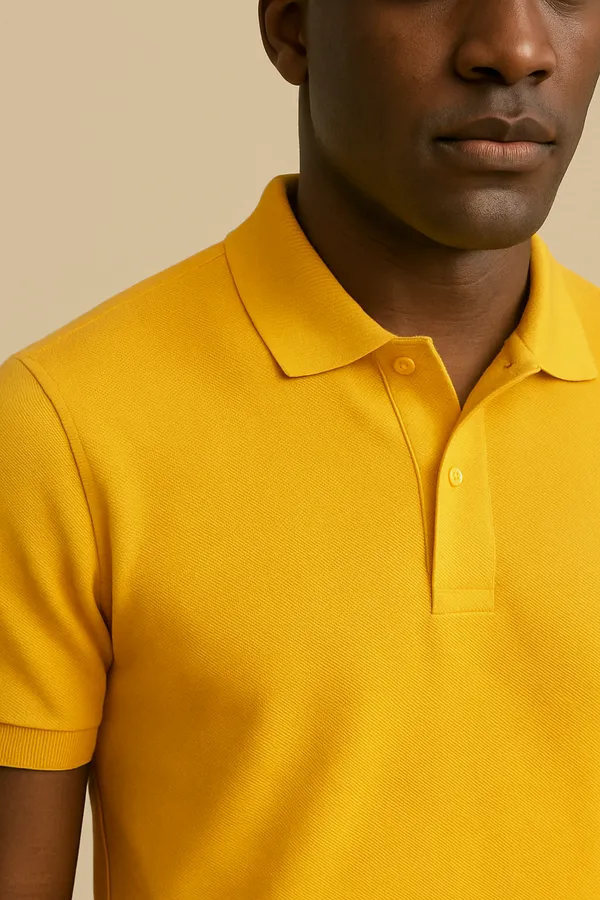 Mango_Yellow_Solid_Polo_T-Shirt