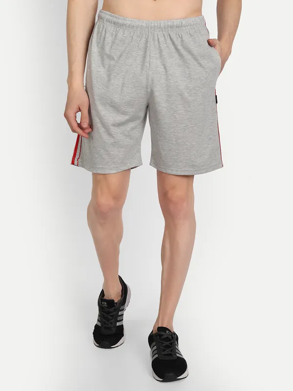 Grey_Cotton_Blend_Shorts