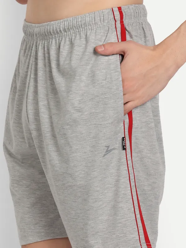 Grey_Cotton_Blend_Shorts
