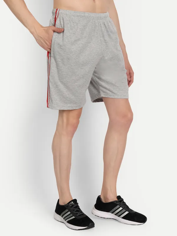 Grey_Cotton_Blend_Shorts