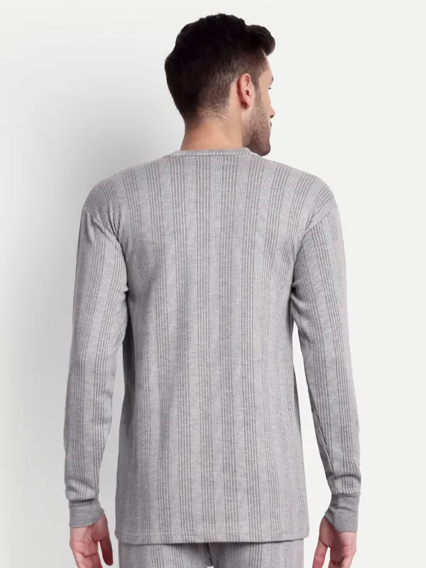 Grey_V-Neck_Thermal_Top