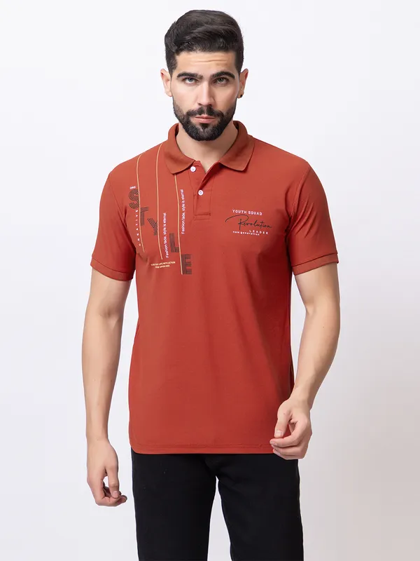 Rust_Classic_Fit_Printed_Polo_Shirt