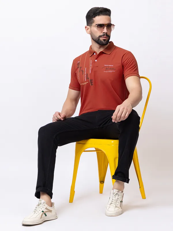 Rust_Classic_Fit_Printed_Polo_Shirt