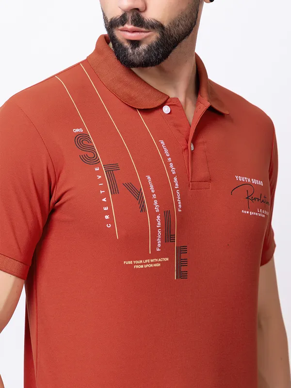 Rust_Classic_Fit_Printed_Polo_Shirt