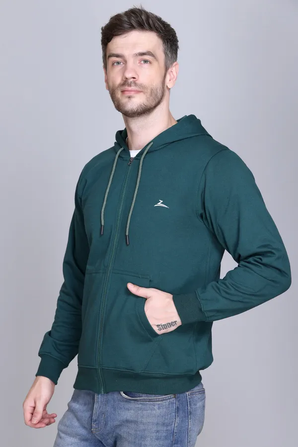 Bottle_Green_Regular_Fit_Zip-Through_Hoodie