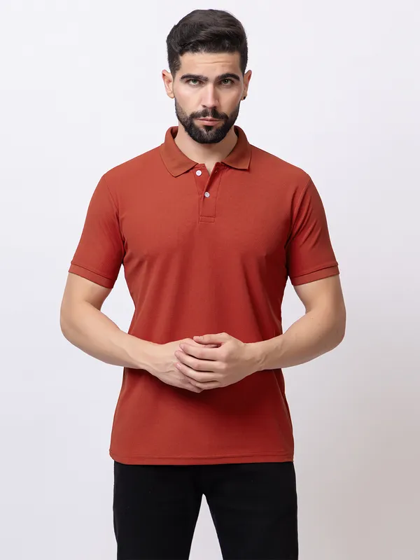 Rust_Classic_Solid_Polo_Shirt
